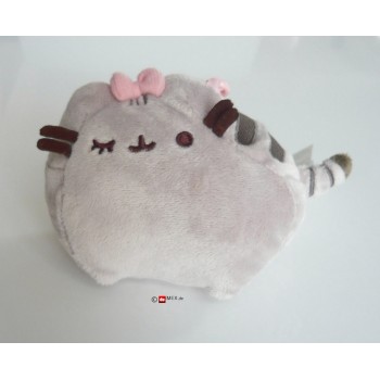 Pusheen the Grey Cat Katze mit Schleife Schlüsselanhänger Rucksackanhänger 8,5x12,5x5,5cm - 4048879